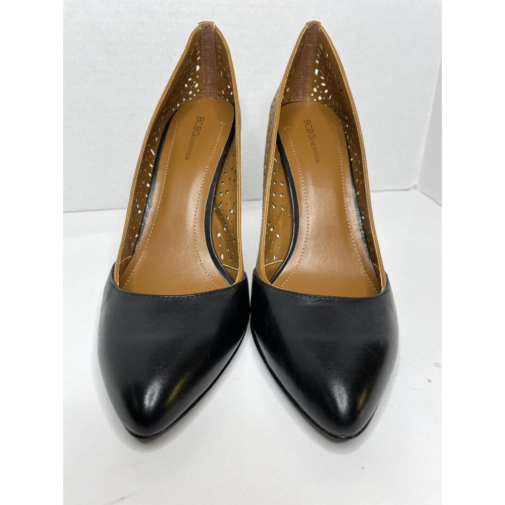 NEW BCBGeneration Tan Leather Cut-out Heels, Women's 9.5 - Picture 3 of 11